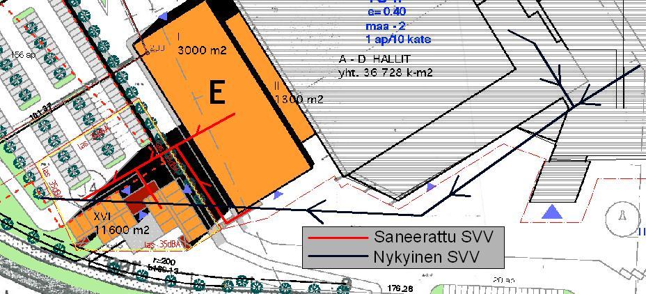 11(14) Nykyistä tilannetta voidaan parantaa ja Vähäjärveen johdettavien vesien määrää entisestään lisätä liittämällä myös vanha idästä tuleva 600B sadevesiviemäri uuteen Vähäjärveen laskevaan