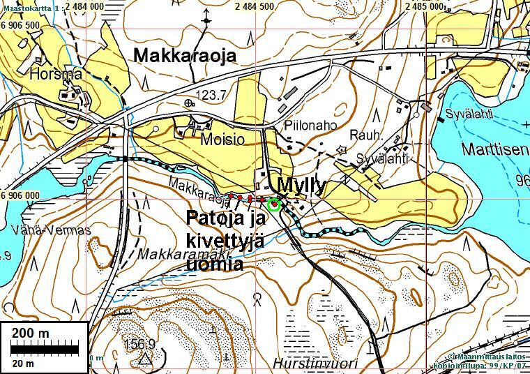 On todennäköistä että paikalla olisi ollut mylly aiemmin.