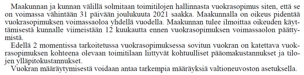 Pelastustoimen omaisuusjärjestelyt maakuntauudistuksessa Voimaanpanolaki-luonnos Omaisuuden suppeassa