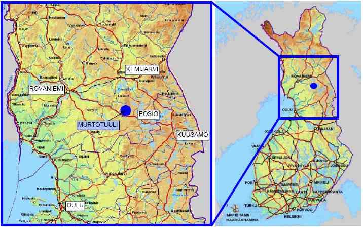 3 1 JOHDANTO Taaleritehdas Oy suunnittelee tuulivoimapuistoa Posion Murtotunturin alueelle, joka sijaitsee linnuntietä noin 30 35 kilometrin etäisyydellä Posion keskustasta (Kuva 1-1).