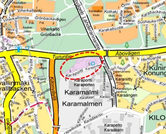 s. 1 / 6 Alue 130515 Karamalmi Asemakaavan muutos Asianumero 4472/10.02.03/2014 12.1.2015 Asemakaavan muutoksella mahdollistetaan korttelin 54021 jakaminen