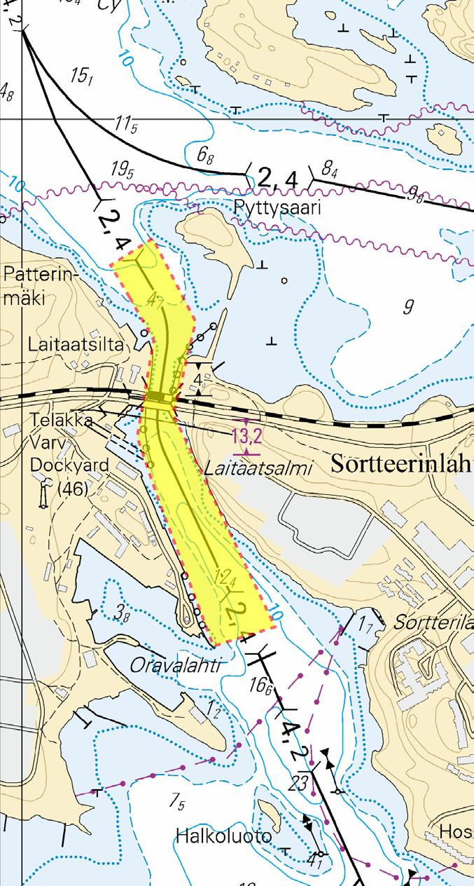 Laitaatsalmen sillalla suoritetaan rakennustöitä ja sillan alittavalla väylällä ruoppaustöitä. Töiden arvioidaan valmistuvan vuoden 2017 loppuun mennessä.