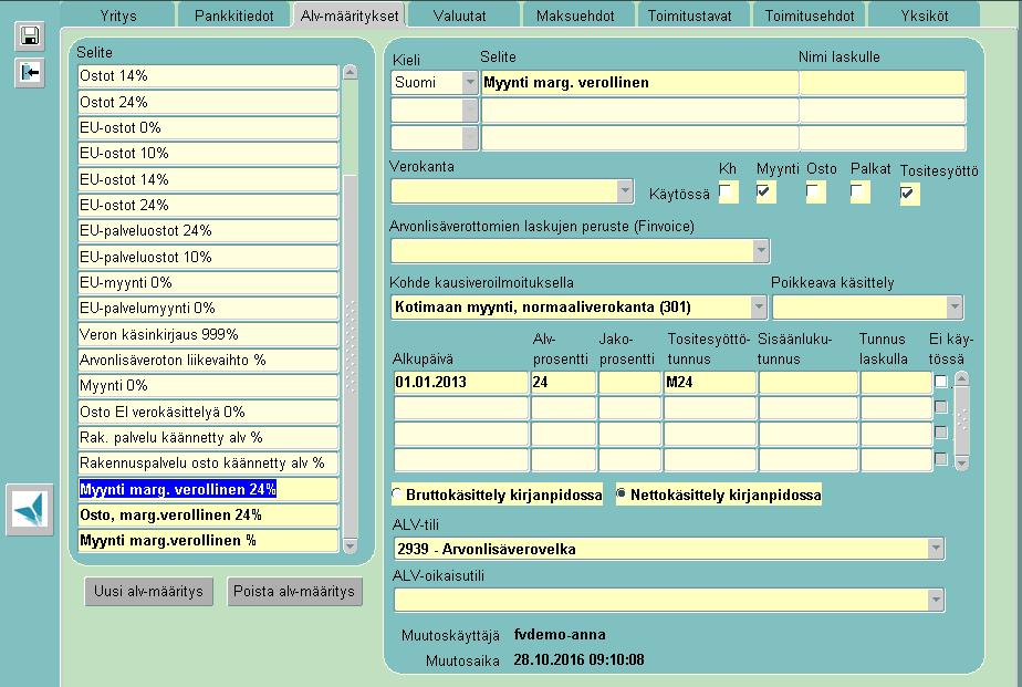 2 Marginaaliverollisen myynnin alv-määritys suoraan kirjanpitoon