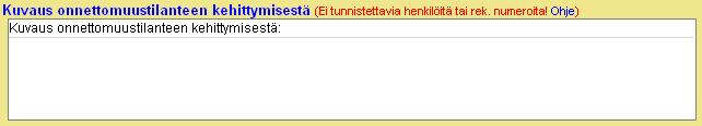 L-21 (72) L.2.4 Kuvaus onnettomuustilanteen kehittymisestä Kirjoitetaan lyhyesti oleelliset asiat siitä, miten onnettomuustilanne vaiheittain kehittyi.