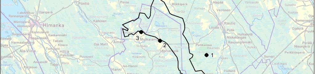 avoimilla maatalousalueilla törmäysriskit ovat huomattavasti pienempiä (1,4 lintua/voimala/vuosi). 3. SELVITYSALUE JA MENETELMÄT 3.