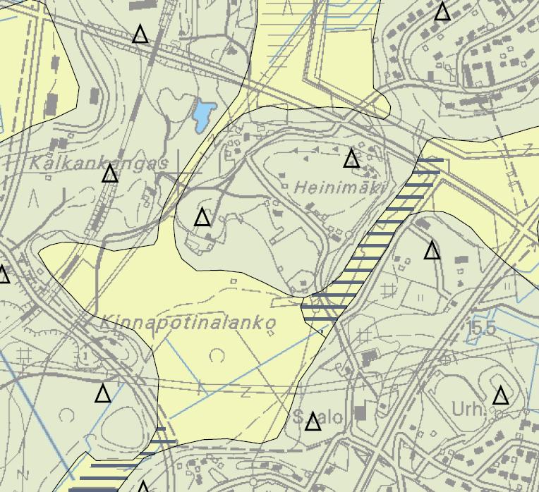 3 Luonnonympäristö Maaperä ja rakennettavuus 1 Geobotnia Oy:n rakennettavuusselvitys on laadittu alueen rakennettavuuden arvioimiseksi sekä rakennusten perustamistapojen alustavaa arviointia varten.