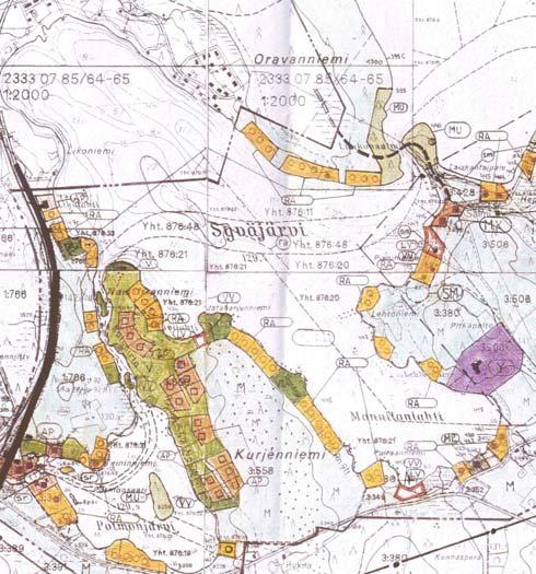 5.6 Vuosjärven, Pudasjärven ym. rantaosayleiskaavan sekä Kivijärven rantaosayleiskaavan numeeristaminen Vuosjärven, Pudasjärven ym.