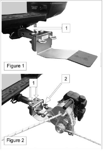 4) Aseta köysi kelarummun ympärille ja aloita kuorman vetäminen (Figure 3).