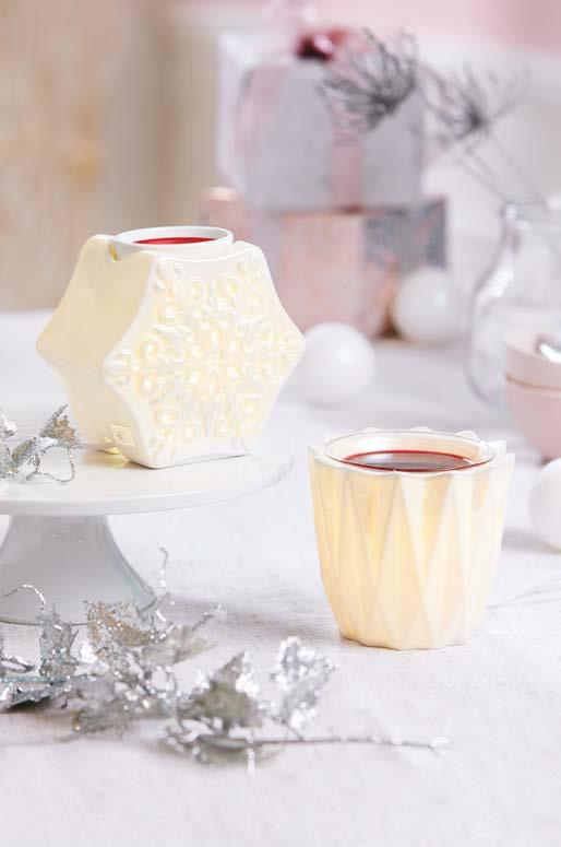 HELMEILEVÄN VANILJAN pehmeys Tyylikkäät ScentGlow -tuoksulyhdyt ja Scent Plus Melts -tuoksuvahat luovat kodikasta