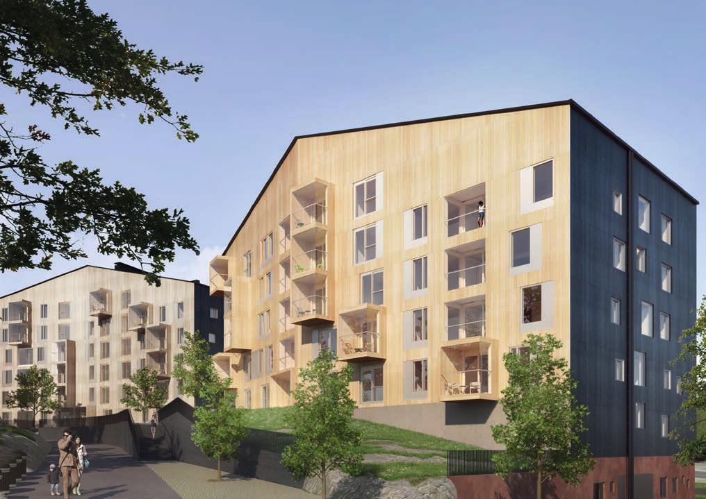 Myös keskustan palvelut ovat kävelymatkan päässä.
