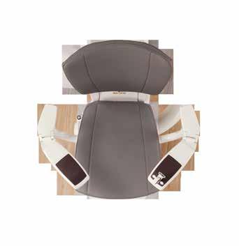 HomeGlide-tuolihissi 9 Tuolin kääntöautomatiikka ja säädettävä istuinkorkeus