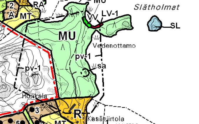 39 Pensalon alueelle ulottuu Särkisalon rantayleiskaava (kuva 5) (hyväksytty kunnanvaltuustossa 14.12.1999 ja vahvistettu Lounais-Suomen ympäristökeskuksessa 26.3.2003, muutos ja täydennys hyväksytty kunnanvaltuustossa 22.