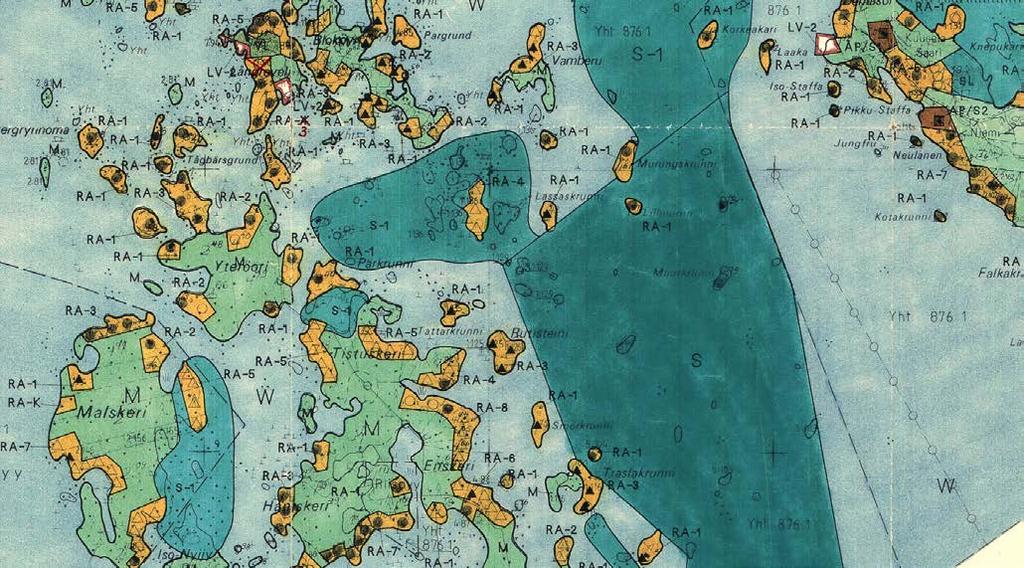 Rantayleiskaava 1994 laaditussa Merikarvian rantayleiskaavassa