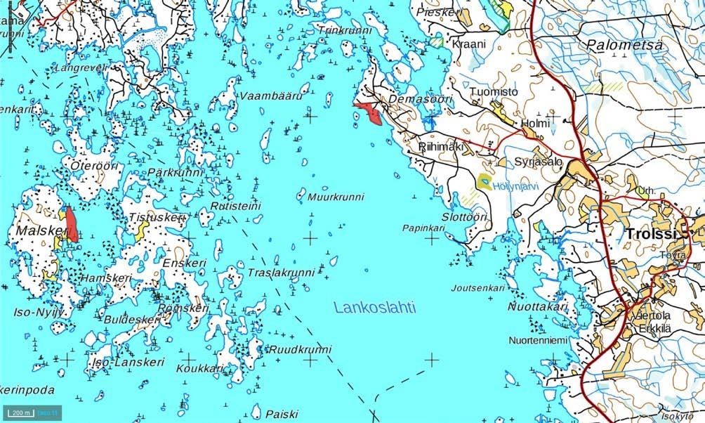 Kaava-alueen sijainti Suunnittelualueet sijaitsevat Merikarvian Riispyyn kylässä. Toinen kohteista sijaitsee mantereella ja toinen Malskerin saaressa.