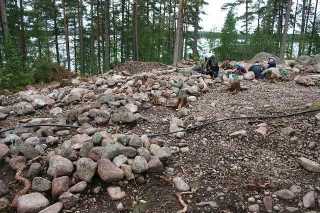 Kotka Vehkaluoto Röykkiöalueen kaivaus 2.6.