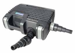 Suodatin- & Vesiputouspumput Aquaforce 1580 - Aquaforce 00 - Enimmäisvuo 00l/t. - Virtaus tuotto yhdessä metrissä - 700l/t. 2 24-1580 Kiintojätepumput suodatukseen ja vesiputouksiin.