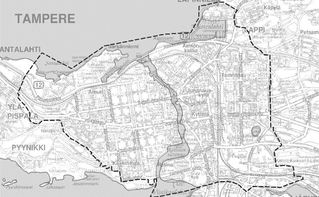 1 JOHDANTO Kaupunkistrategiassa Kaikem paree Tampere asetettiin tavoitteeksi tarkistaa keskustan osayleiskaavaalueen 1995 liikenneverkkosuunnitelma.