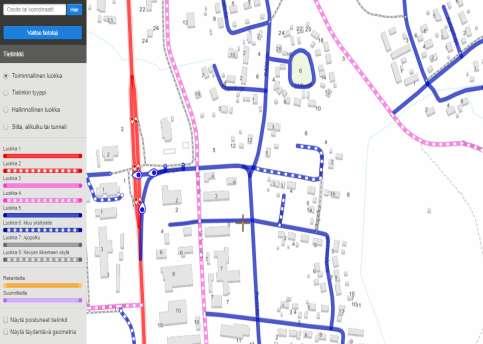 Tielinkin ominaisuustiedot TOIMINNALLINEN LUOKKA Luokka 1: Valtatie tai seudullinen pääkatu Luokka 2: Kantatie tai seudullinen pääkatu Luokka 3: Seututie tai alueellinen pääkatu Luokka 4: Yhdystie