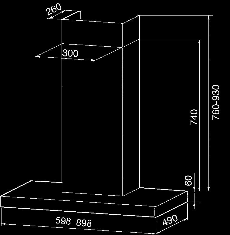 B2-kuvut Seinään kiinnitettävät 8 9 STIL 60 cm, 90 cm, SEINÄMALLI Järjestelmä B2 Materiaali rst Säätö painonapit Nopeudet 4 + intensiivi Valot 2 x 2 W LED Säädettävä moottoroitu sulkupelti