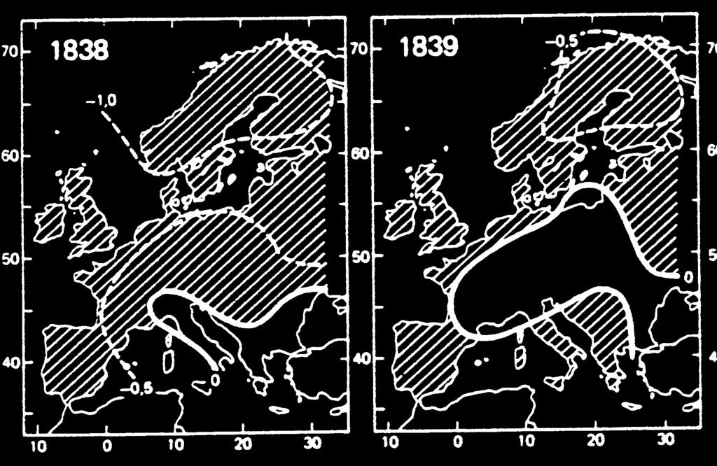 lämpötilavaihteluista Euroopassa arvioituna