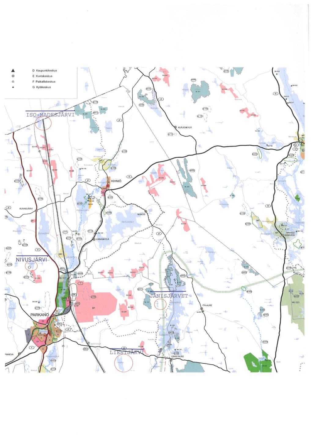 2 Maankäytön nykytilanne Suunnittelualueet ovat talouskäytössä olevaa metsämaata. Kaavatilanne Maakuntakaava Pirkanmaan liiton maakuntakaava on vahvistettu 29.3.2007.