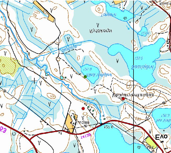 Hämeenlinna, Evo Vähä Valkjärven ruuhi 2479 Luojala (1000018751) Valkjärvenkangas (1000018749) Vähä Valkjärven ruuhi (2479) MK: 1:10 000 Taustakartan copyright Maanmittauslaitos 2012.