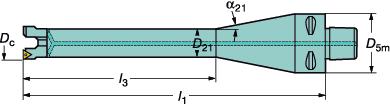 Rouhinta Duobore Värinävaimennettu avarrustyökalu 391.69A, 2-teräinen Coromant Capto CoroTurn 107 391.68A 90º(0º) 391.68A 90º(0º) Malli 1 391.68 Malli 2 391.68B 75º(15º) 391.