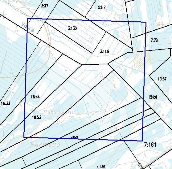 24 4.3.3 Koealue A2 Koealue A2(Kuvio 6), alueen vasemman alakulman koordinaatit 7252100,25522200.