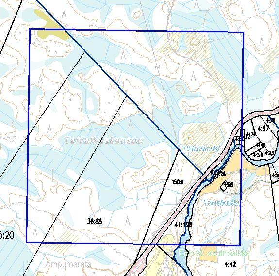 26 4.3.4 Koealue B Koealue B(Kuvio 8), alueen vasemman yläkulman koordinaatit 7211963,26485034. Koealue sijaitsee Oulun kaupungissa Oulunsuun kylässä, peruskarttalehdillä YLJ 3422 06C, TM35 R4414C.