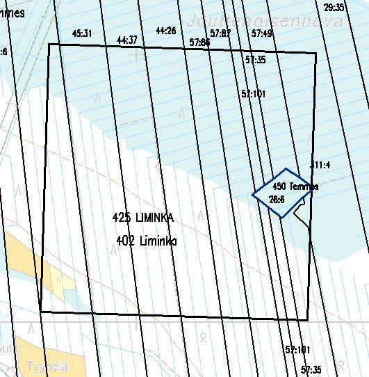 37 Kuvio 18. Koealue C2. Maanmittauslaitos, lupa nro 51/MML/12 Koealueeksi C2 rajattu alue on metsätalouskäytössä olevaa aluetta.