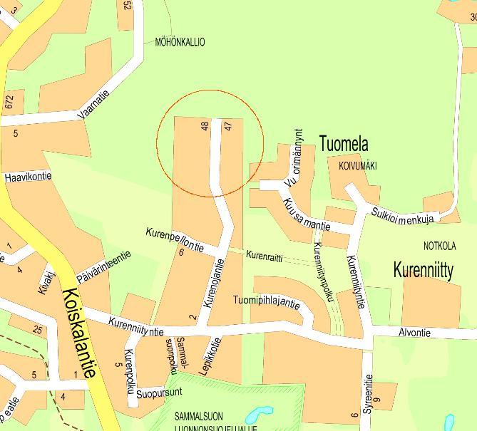 Selostus A-2716 2 (9) Asemakaavan muutoksen selostus, joka koskee 30.päivänä kesäkuuta 2017 päivättyä asemakaavakarttaa nro A-2716 (Kurenojantie) 12.6.2017 Kaupunkiympäristön palvelualue Kaupunginarkkitehti Anne Karvinen-Jussilainen Asemakaavavalmistelija Kyllikki Kilpeläinen Sijaintikartta 1 PERUS- JA TUNNISTETIEDOT 1.
