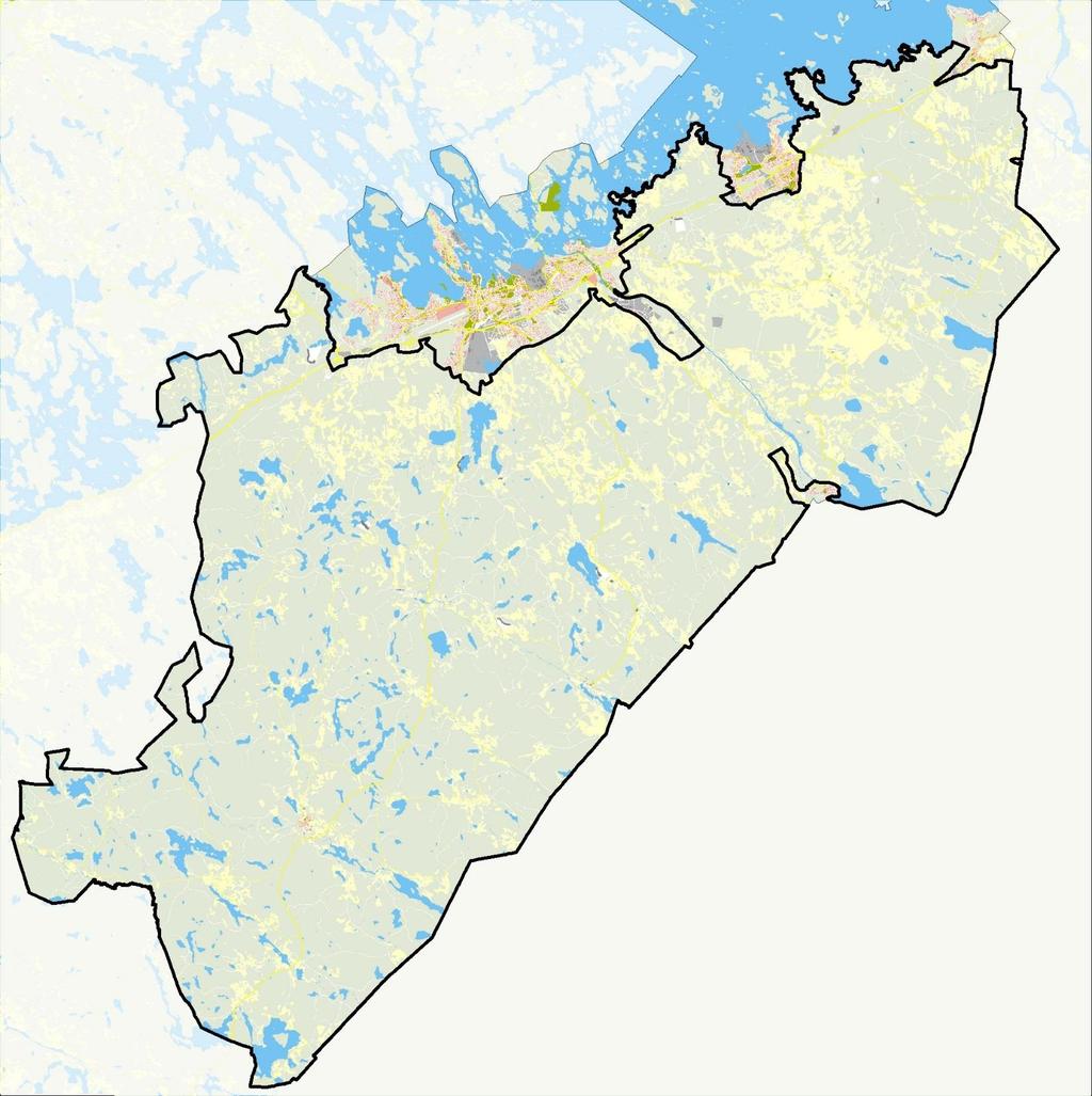 10. MAASEUTUALUEIDEN STRATEGINEN SUUNNITTELU Suunnittelualue 1360 km² Tavoitteina