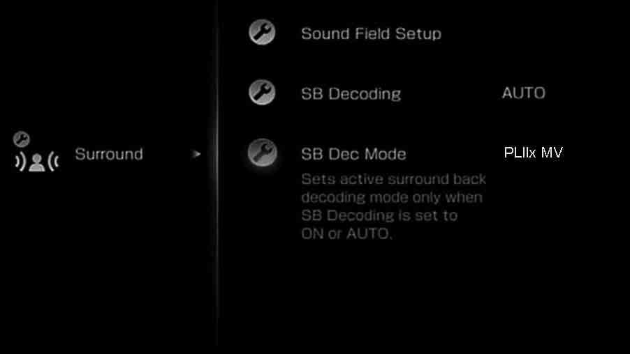 Surroundtakadekoodaustila Kun dekoodaat esimerkiksi Dolby Digital Surround EX-, DTS-ES Matrix- tai DTS-ES Discrete 6.