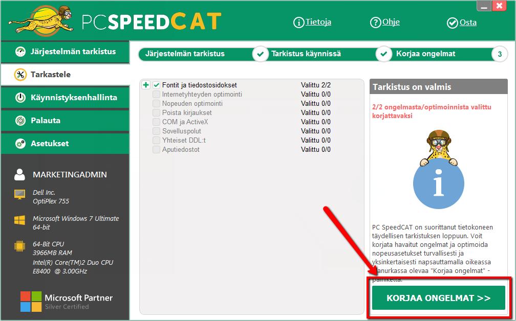 löysi kun se ensimmäisen kerran tutki