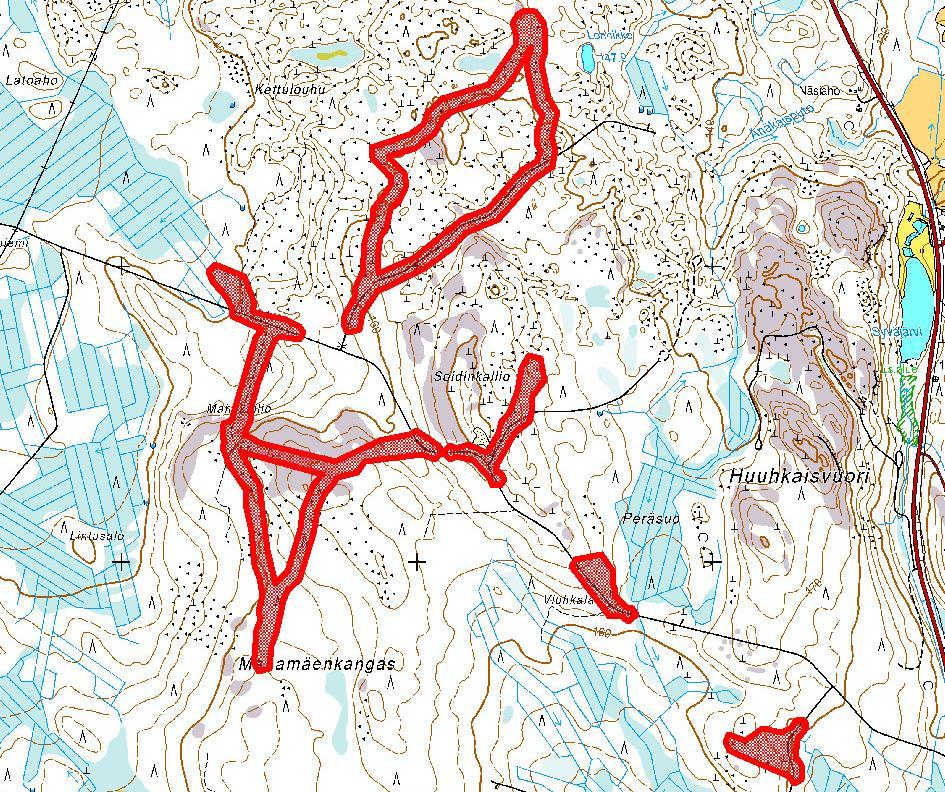 jonka käsittelyssä tulkittavaan muotoon käytettiin Lastools-tietokoneohjelmistoa. Lastoolsissa saatua bittikarttakuvaa käsiteltiin myös QGIS-paikkatieto-ohjelmistossa.