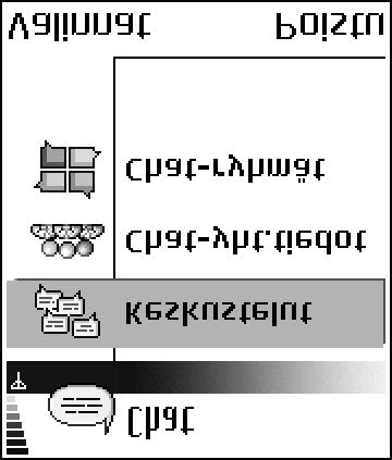 Kun olet rekisteröitynyt chat-palveluun, voit kirjautua palveluntarjoajan chat-palvelimelle. Katso kuva 16 sivulla 98.