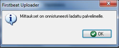 Toiminto lisää mittauksen aloittamattomaan tai keskeneräiseen hyvinvointianalyysiin.