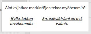 Mittaus on nyt siirretty palvelimelle ja yhdistetty hyvinvointianalyysiin. Pääset esikatselemaan mittausta Hyvinvointianalyysi palvelimella Mittaukset -askelmassa. 3.4.