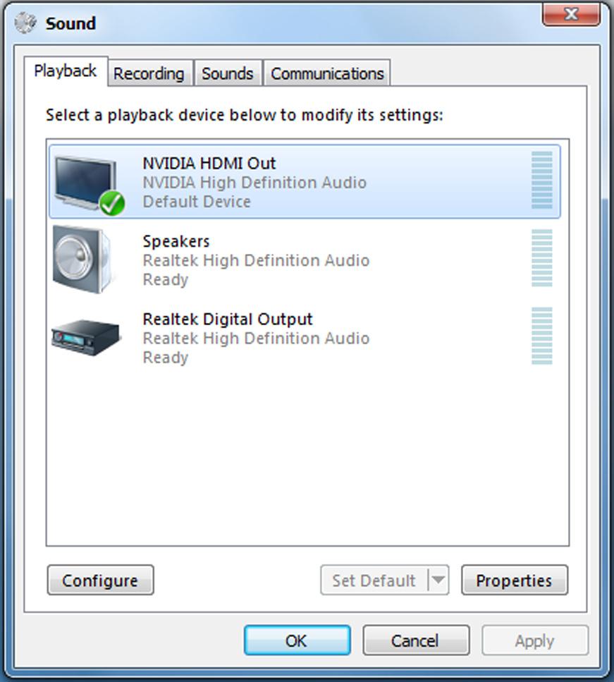 2. 3. 4. Napsauta hiiren oikealla painikkeella Playback devices (Toistolaitteet) -kuvaketta Windows -tehtäväpalkissa.