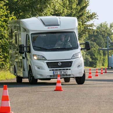 Turvallisuus ennen kaikkea! ª ª Turvallisuus vakiona: Dethleffsin matkailuautoissa ihmishenkiä säästävä ajonvakautusjärjestelmä (ESP) kuuluu jo vakiovarustukseen.