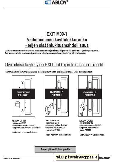 Liikuttelemalla hiirtä ovikortin heloitustunnisteen päällä tulee näkyviin, minkä ovikortin päällä hiiri on.