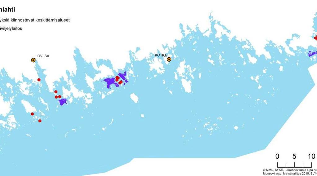 Suomenlahden vesiviljely-yritysten tuotannon