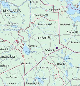 Sijainti Kohde sijaitsee noin 25 km kaakkoon Pyhännän keskustasta. Laajaalainen kohde ulottuu etelässä kiinni Vieremän rajaan.