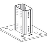 FRAMO 100 -JÄRJESTELMÄ PÄÄTYTUKI WBD F 100/160 Neliön mallinen päätylevy, jota voidaan käyttää seinä- tai lattiatukena.