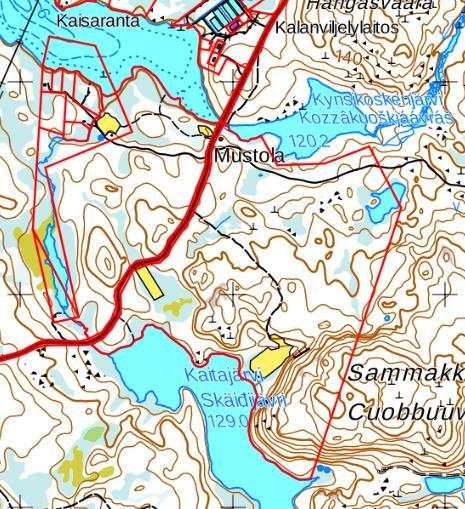 8 (22) Kuva 1. Suunnitelma-alueen sijainti on merkitty vihreällä ympyrällä. Alueen naapurikiinteistöt, on merkitty mustilla pisteillä. 3.