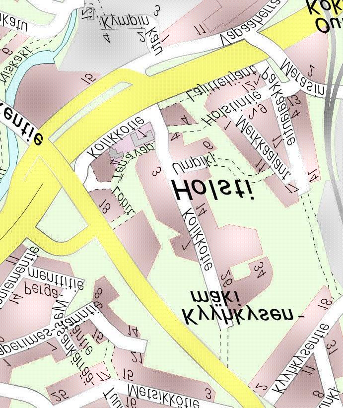1 1.2 Kaava-alueen sijainti Alue sijaitsee Holstissa Kolikkotien ja Merkkaajantien välisellä alueella. 1.3 Kaavan nimi ja