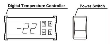 Install the shelves racks on the brackets, and insert the shelves or GN pans ELECTRICAL Using the appliance Temperature adjustment Please ensure that the required voltage of the compressor is being