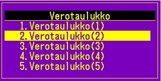 VAIHE KAKSI = Verotaulukon 2 muuttaminen 13% 14% 1.