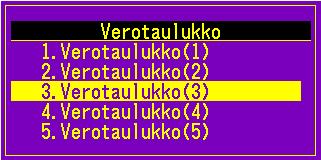 VAIHE KOLME = Verotaulukon 3 muuttaminen 9% 10% 1.