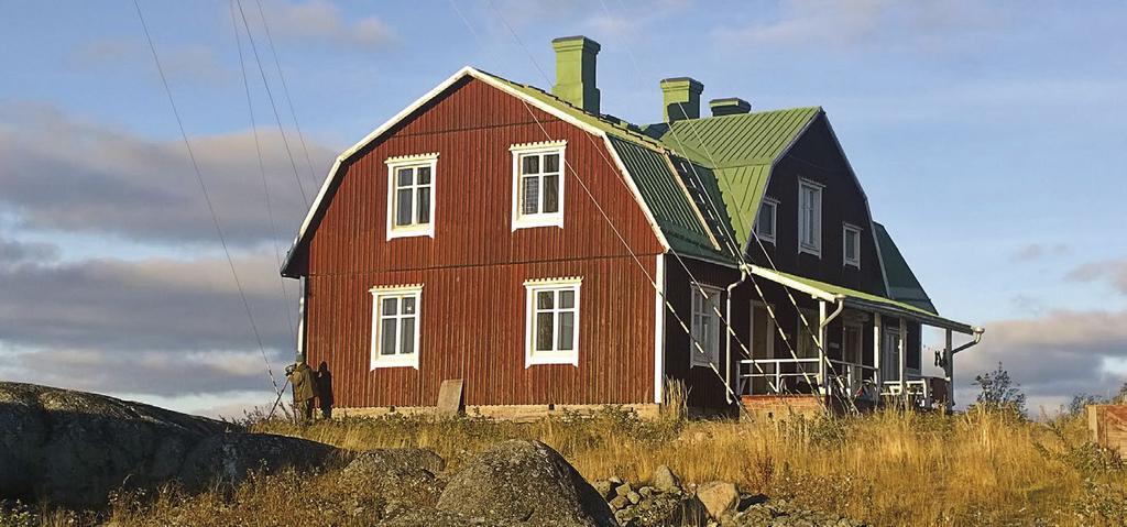 Tutkimus Jari Helstola seuraa aamumuuttoa Norrskärin lintuasemalla. Seawatch at Norrskär B.O.